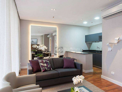 Flat com 1 dormitório para alugar, 65 m² por R$ 10.000,00/mês - Vila Olímpia - São Paulo/SP