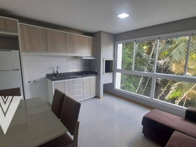Apartamento com 1 dormitório para alugar, 39 m² por r$ 2.240,92/mês - itoupava seca - blumenau/sc