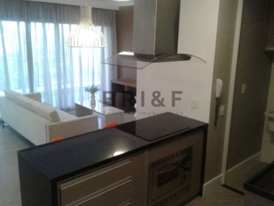 Apartamento studio no brooklin com 85m² , 2 dormitórios, 3 banheiros, 2 suítes - são paulo - sp