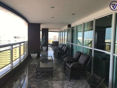 Cobertura com 4 quartos à venda na avenida rui barbosa, 343, meireles, fortaleza, 500 m2 por r$ 7.200.000