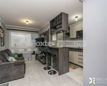 Apartamento semi-mobiliado de 49m² com 2 dormitórios, vaga e infra completa no Morada Casc