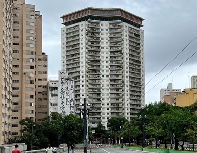 Apto com 55 metros quadrados com varanda na cobertura 1 quarto em Bela Vista - São Paulo -