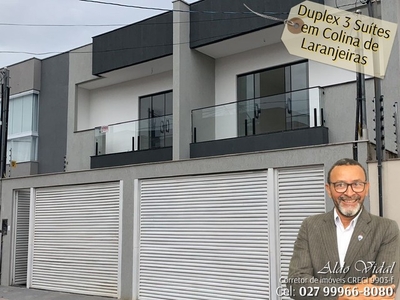 Casa Duplex NOVA a venda150M² com 3 Suítes em Colina de Laranjeiras - Serra - ES