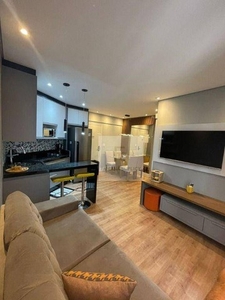 Flat com 1 dormitório à venda, 48 m² por R$ 450.000,00 - Gonzaga - Santos/SP