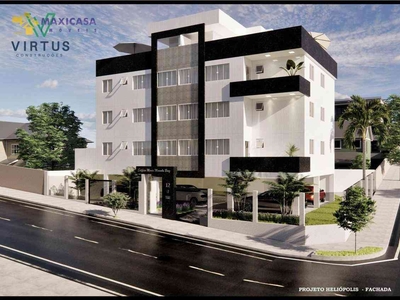 Apartamento com 3 quartos à venda no bairro Heliópolis, 74m²