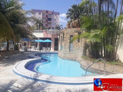 Apartamento 1 quarto mobiliado em Caldas Novas, piscinas, churrasqueira, playground