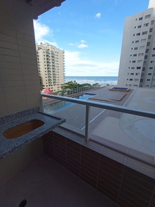 Apartamento em Campo da Aviação, Praia Grande/SP de 55m² 1 quartos à venda por R$ 404.000,00