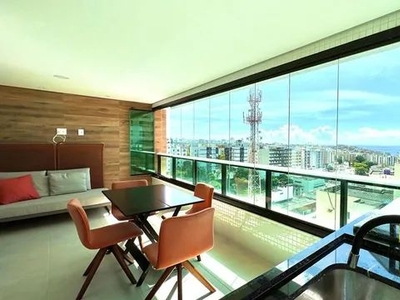 Apartamento no Rio Vermelho vista mar com varanda 3 quartos no Palazzo Rio Vermelho fino a