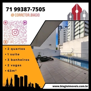 Apartamento para venda possui 63 metros quadrados com 2 quartos em Candeal - Salvador - BA
