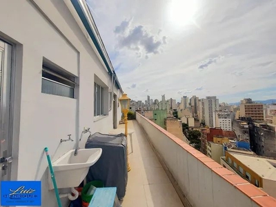 Cobertura em Santa Cecília com 2 quartos e amplo terraço - São Paulo - SP