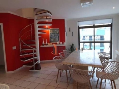 Cobertura com 4 dormitórios à venda, 207 m² por r$ 2.600.000,00 - riviera módulo 3 - bertioga/sp