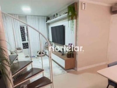 Cobertura com 3 dormitórios para alugar, 220 m² por r$ 6.615,00/mês - santana - são paulo/sp