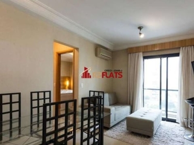 Flat com 1 quarto para alugar na r pintassilgo, 477, moema, são paulo, 45 m2 por r$ 3.500