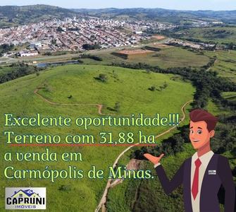 Terreno em Povoado Bálsamo, Carmópolis De Minas/MG de 10m² à venda por R$ 2.698.000,00