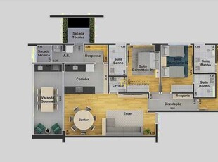 Apartamento para alugar no bairro Alto da Boa Vista - Sorocaba/SP, Zona Leste