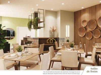 Apartamento com 2 dormitórios, 01 suíte e 01 vaga à venda, 46 m² por r$ 276.818 - prado velho - curitiba/pr