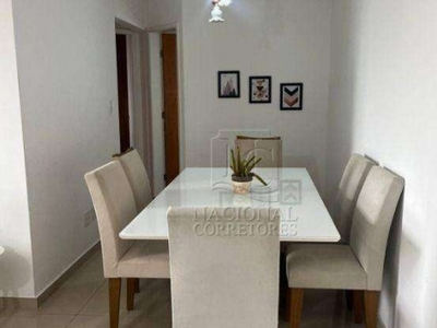 Apartamento com 2 dormitórios, 55 m² - venda por r$ 370.000,00 ou aluguel por r$ 2.830,00/mês - parque das nações - santo andré/sp