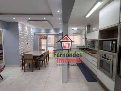 Apartamento com 2 dormitórios à venda, 83 m² por r$ 490.000,00 - canto do forte - praia grande/sp