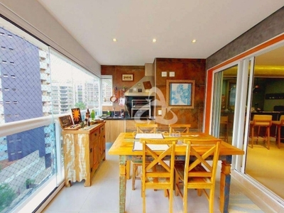 Apartamento com 3 dormitórios à venda, 143 m² por r$ 2.120.000,00 - boqueirão - santos/sp