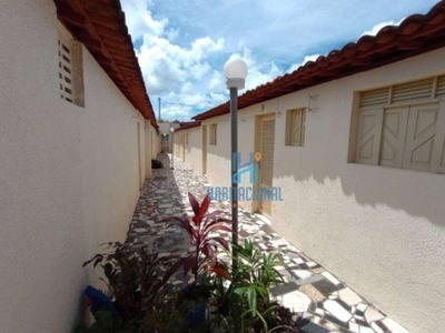 Casa com 2 dormitórios para alugar, 38 m² por r$ 450,00/mês - monte castelo - parnamirim/rn