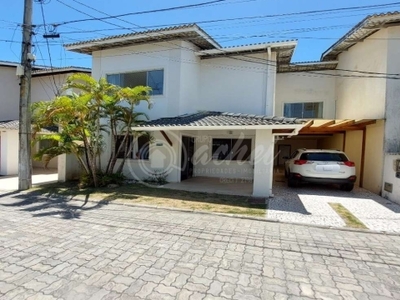 Casa em condomínio fechado com 4 quartos para alugar na rua joão marques oliveira, 1360, buraquinho, lauro de freitas, 177 m2 por r$ 4.900