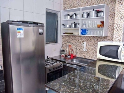 Kitnet com 1 dormitório à venda, 38 m² por r$ 155.000 - mirim - praia grande/sp