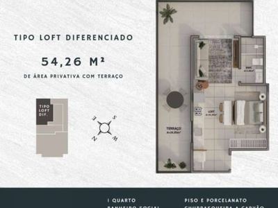 Loft com 1 dormitório à venda, 32 m² por r$ 442.083,00 - fazenda - itajaí/sc