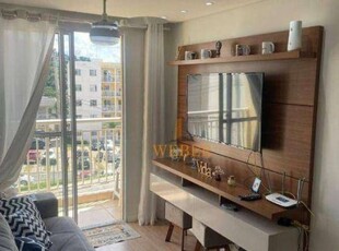 Apartamento com 2 dormitórios à venda, 48 m² por r$ 265.000,00 - roselandia - cotia/sp