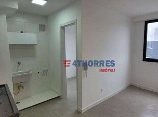 Apartamento com 2 dormitórios para alugar, perto do metrô, 33 m² por r$ 3.115/mês - butantã - são paulo/sp