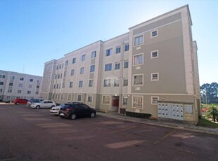 Apartamento com 2 quartos para alugar na rua minas gerais, 985, costeira, araucária, 48 m2 por r$ 1.100