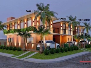 Casa 1, com 3 dormitórios à venda, 100 m² por r$ 460.000 - praia azul - passo de torres/sc