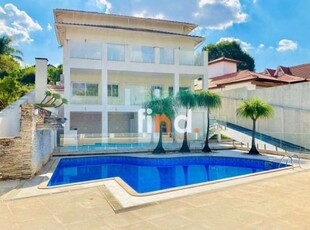 Casa com 5 dormitórios, 701 m² - venda por r$ 3.200.000,00 ou aluguel por r$ 16.000,00/mês - são paulo ll - granja viana - cotia/sp