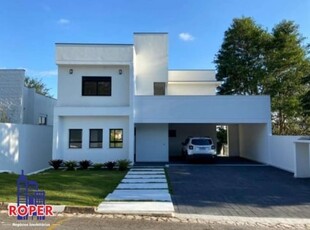 Excelente casa de 300 m²/3 suites/4vagas/ piscina e área gourmet à venda em condomínio fechado arujá hills iii