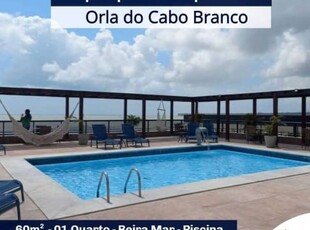 Flat beira mar em cabo branco - joão pessoa - pb