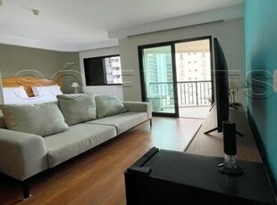 Flat no estanplaza ibirapuera, 28m², 1 dormitório e 1 vaga, disponível para locação em moema.