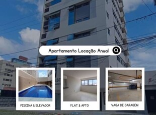 Flat para locação em joão pessoa, tambauzinho, 1 dormitório, 1 banheiro