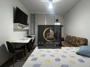 Kitnet com 1 dormitório à venda, 26 m² por r$ 179.000,00 - vila guilhermina - praia grande/sp