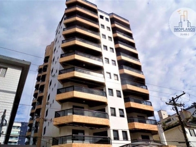 Apartamento com 1 dormitório para alugar, 56 m² por r$ 2.200,00/mês - vila guilhermina - praia grande/sp