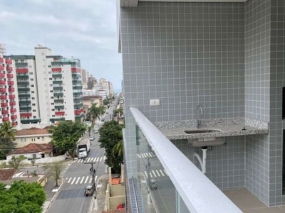 Apartamento com 2 quartos à venda no canto do forte, praia grande , 64 m2 por r$ 430.000