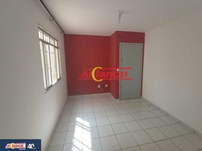 Apartamento para alugar, 2 quartos - 1 vaga, 46m², bonsucesso - guarulhos por r$ 800,00