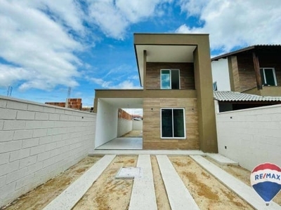 Casa com 3 dormitórios à venda, 104 m² por r$ 440.000,00 - urucunema - eusébio/ce