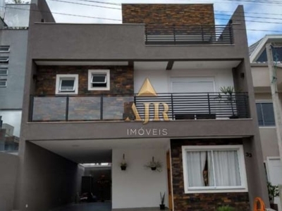Casa em condomínio fechado com 3 quartos à venda na rua júlio zandoná, xaxim, curitiba, 180 m2 por r$ 940.000