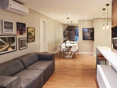 Flat com 1 dormitório à venda, 50 m² por r$ 742.000,00 - chácara santo antônio - são paulo/sp