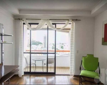 Apartamento 89m² mobiliado, 2 dormitórios, 1 suíte, banheiros social, cozinha, sala de es