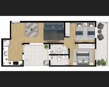 Apartamento à venda, 57 m² por R$ 415.000,00 - Campestre - Santo André/SP