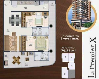 Apartamento à venda, 79 m² por R$ 439.064,99 - Canto do Forte - Praia Grande/SP
