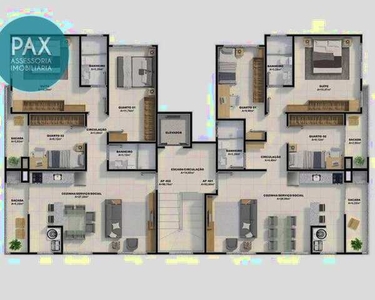 Apartamento com 3 dormitórios à venda, 92 m² - Nova Palhoça - Palhoça/SC