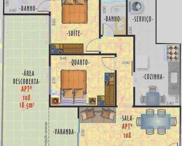 Apartamento Garden com 2 dormitórios à venda, 79 m² por R$ 414.000,00 - Centro - Juiz de F