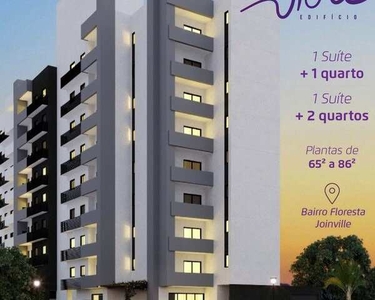 Apartamento para venda tem 65 metros quadrados com 2 quartos em Floresta - Joinville - SC