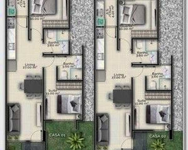 Casa com 2 quartos - Bairro Joaia em Tijucas